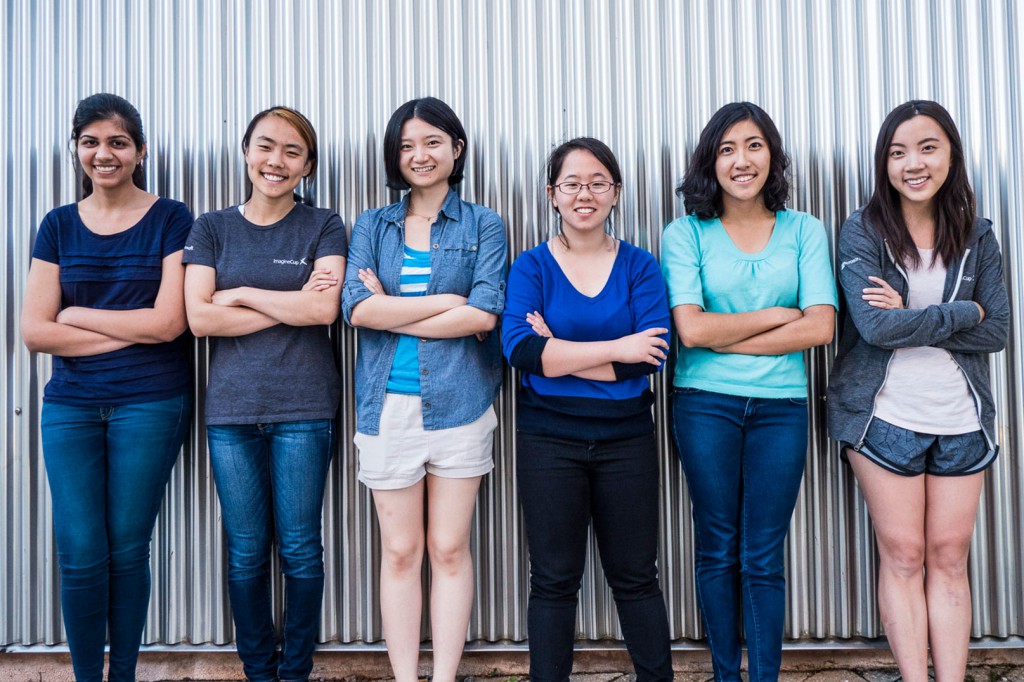 Left to Right: Chandani Doshi, Jialin Shi, Bonnie Wang, Charlene Xia, Tania Yu and Grace Li of Team Tactile.